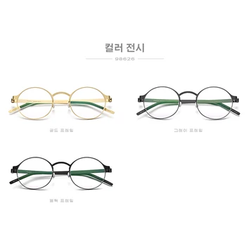 FONEX Aliaj de Prescriptie de Ochelari Vintage Rotund coreean cu prindere rapida Ochelari Optice de Brand Designer de Ochelari Cadru Femei 98626