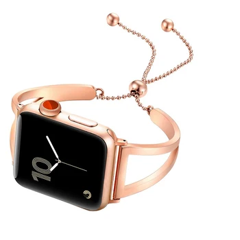 Femei curea pentru Apple watch band 38mm/42mm iWatch trupa 40/44mm din oțel Inoxidabil curea Apple watch serie SE 6 5 4 3 brățară