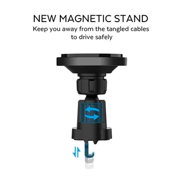 15W Magnetice Masina Încărcător Wireless pentru iPhone 12 Pro Mini Încărcare Rapidă Magnet Masina Telefon Stand pentru Magsafing Caz Suport de Telefon