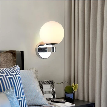 Modern de 3 Culori Reglaj Lămpi de Perete Camera de zi Dormitor Noptieră 5W 12W AC85-240V LED-uri de Perete Tranșee Lampa Culoar de Iluminat decor