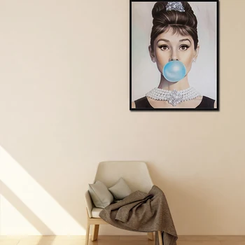 Arta de perete Poster Pânză de Pictură Printuri de Imagine pentru Camera de zi Decor Caracter Pictura Originală Audrey Hepburn HOLLYWOOD ICOANE