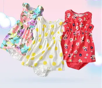 2019 Orangemom magazinul Oficial de Vară Nou pentru Copii Fete Rochie de Printesa Body din Bumbac Haine Fata Copil 2 buc Imbracaminte Copii