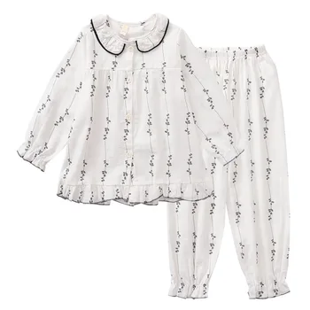 Primavara Toamna Anului Nou Copiii Pijama Set Floare De Imprimare Copii Pijamale Copii Fata De Pijamale Mâneci Lungi Pijamale Copii Printesa