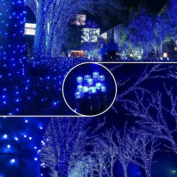 10M 100M Șir LED lumină în aer liber Zână Ghirlanda Acasă de Crăciun de Nunta Petrecere de Ziua Decor 24V Impermeabil Alb Cald, RGB