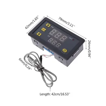 Digital Controler de Temperatura -60~500C K-tip M6 Sonda Termocuplu Senzor Termostat Încorporat