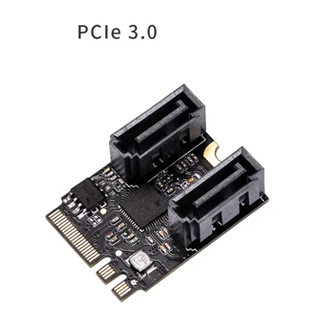 Free Driver Adaptor de Card pentru M. 2 pentru unitati solid state să Sata3 Un+E Cheia pentru 2 Porturi SATA 6Gbp/s PCIe 3.0 Autobuz pentru Wifi HDD-SSD-PC Placa de baza