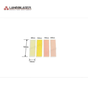 IPL filtre pentru IPL de mana , dimensiuni : 52*16*1mm , filtre optice , laser optic filtre