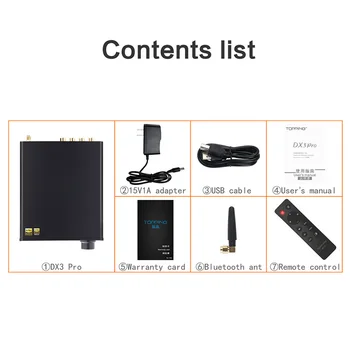 TOPPING DX3 Pro LDAC Ediție AK4493 TPA6120A2 Hifi USB Bluetooth DSD512 DAC Amplificator pentru Căști