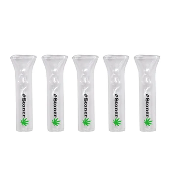 5pcs Nefumători mouthtips Sticlă Reutilizabile Filtru Sfaturi Mouthtips Pahar cu Gura Sfaturi Portabil