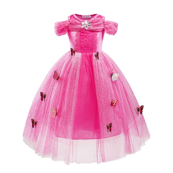 Copii Princess Dress Up Fluturi Fete Costum Cenusareasa Costume De Carnaval De Ziua Haine Copii Petrecere De Lux Deghizare