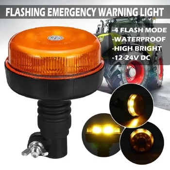 E9 de Rotație Intermitentă de Avertizare de Urgență Lumina Led-uri auto camion strobe lumina de avertizare Impermeabil Amber Far lumina de Lucru