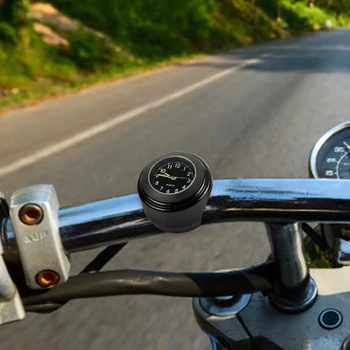 Universal Impermeabil Motocicleta Ceas din aliaj de Aluminiu de 22-25mm Ghidon Ceas Luminos Cuarț Ceas Accesorii Moto