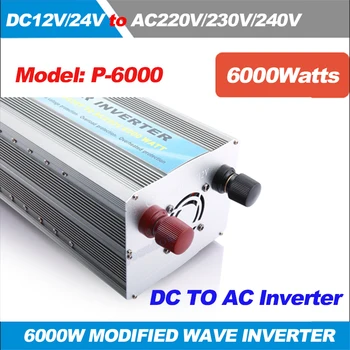 5KW 6KW Invertor Solar 12V24V48V60V72V DC 220-240VAC 50/60HZ Modificat Wave Converter