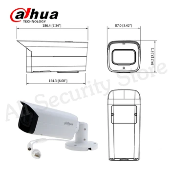 Dahua IPC-HFW4631H-ZSA 6MP IP aparat de Fotografiat Built-In Microfon Slot pentru Card Micro SD 2.7-13.5 mm Zoom 5X Obiectiv VF PoE WDR Camera CCTV cu suport