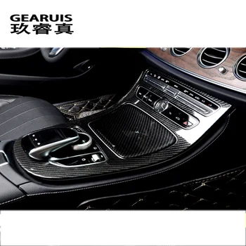 Auto-styling Consola Capacul Panoului de Cadru Ornamente din fibra de carbon Linie Autocolant Pentru Mercedes Benz C Class W205-2017 GLC Accesorii