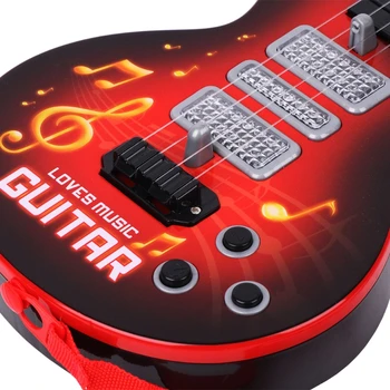 Muzica Chitara Electrica 4 Siruri De Caractere Instrument Muzical Educativ Jucarie Copii Jucarie Cadou