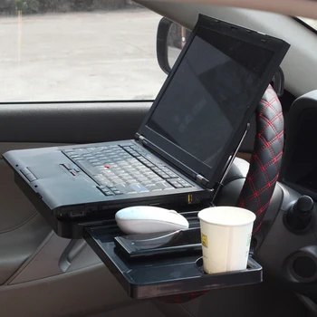 Volan Auto Băuturi Suport Universal Pliabil Masina Masă de Birou Laptop Calculator Raft Etajera cu Sertar Cârlig