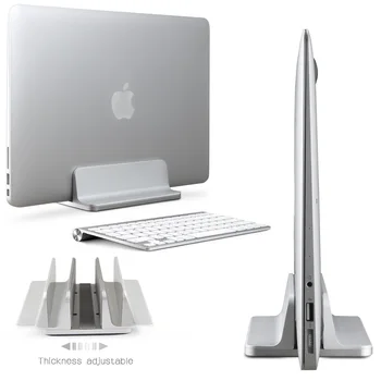 Din aluminiu, Verticale Suport pentru Laptop Grosime Reglabil pe Desktop, Notebook-uri Titularul Ridicat economie de Spațiu Stand pentru MacBook Pro / Air