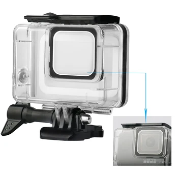 Cel mai nou Caz Impermeabil Pentru Gopro Hero 7 alb/Silver Edition Camera cu Gopro 7 Monta Accesorii de Protecție Carcasă Cutie de 45M