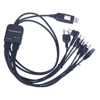 8 în 1 Computer USB Cablu de Programare pentru kenwood Pentru baofeng motorola yaesu pentru icom la Îndemână walkie talkie radio auto CD Software