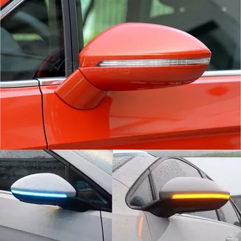 Oglinda laterala Semnalizare bec Pentru VW Golf 7 MK7 7.5 GTI R Sportsvan Touran L II Dinamică LED Lumina de Semnalizare care Curge Apa de Semnalizare