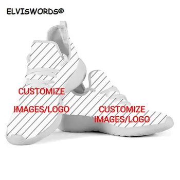 ELVISWORD Polineziene Tribal Albastru Pantofi pentru Femei Balerini Adidasi Casual de Toamna Doamnelor Tricot Confortabile Dantela-up Pantofi de Femeie Zapatos