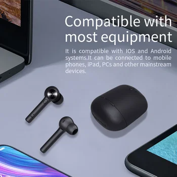 Wireless Căști Bluetooth Pentru Telefon Stereo Sport Căști Setul Cu Cască Cu Încărcare Cutie Built-In Microfon
