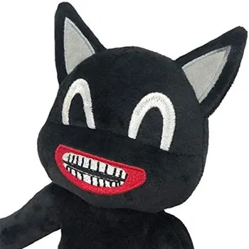 30*20cm Anime Sirena Cap Jucarie de Plus Desene animate Sirenhead Animale Împăiate Papusa de Groaza Pisica Neagra Peluches Jucării pentru Copii Cadou de Crăciun