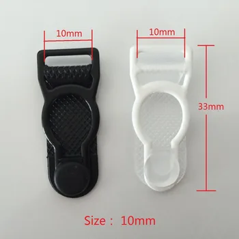 Transport gratuit 100buc / lot 10 mm/12 mm Nylon acoperite cu metal suspensor clip garter belt clip