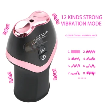 Jucarii sexuale pentru Bărbați Masturbator Pompa pentru Penis Vibrator Laba Pizde Artificiale Vagin Masturbator Cupa Oral Orgasm Adult Produs