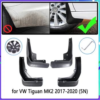 4 BUC Mașină de Noroi Pentru Volkswagen VW Tiguan 5N 2017 2018 2019 2020 MK2 Aripă apărătoare de noroi Aripa apărătoare de noroi Accesorii Auto