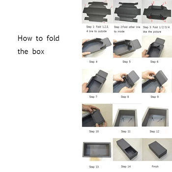 10 buc cutie de cadou cu sertar personalizate cutie de cadou pentru ambalaje de hârtie de ambalaj cutie neagră de ambalare cutii cu logo-ul dropshipping