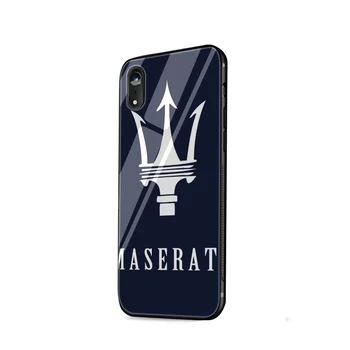 Maserati Sticlă Auto TPU Caz Telefon Moale pentru iPhone 11 pro XS MAX 8 7 6 6S Plus X 5S SE 2020 XR 12 mini-12 Pro Max Acoperi