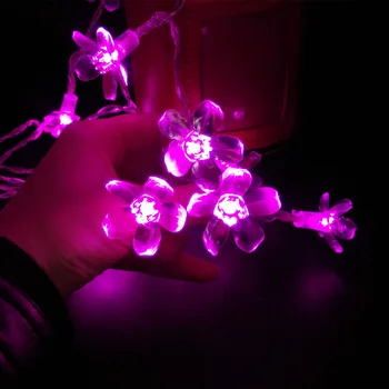 YIYANG 4M 40 DE LED-uri Impermeabil Multicolor Sakura Cherry Blossom LED Șir de Lumini Lumini de Crăciun de Vacanță Petrecere de Nunta de Decorare