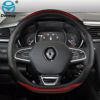 Pentru Renault Talisman pentru Samsung SM6 Masina Capac Volan Microfibra + Piele din Fibra de Carbon Moda Accesorii Auto