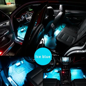 Benzi cu LED-uri RGB de Control de la Distanță Masina Decorative Atmosferă de Lumină Pentru Kia Sportage Ceed Rio 3 4 K2 K5 KX5 Sorento Sufletul Cerato Picanto