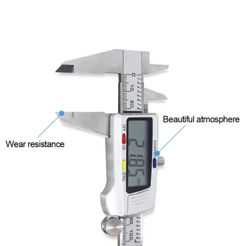 Din Oțel inoxidabil Digital Caliper 6 Inch 150mm Metal Instrument de Măsurare cu Vernier, Șublere de Instrument de Măsurare Messschieber paquimetro