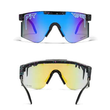 Viperă de Înaltă Calitate de Marcă Windproof ochelari de Soare Personalizat UV400 Nuante Mare Ochelari de Gafas de sol Bărbați Supradimensionate Multicolore