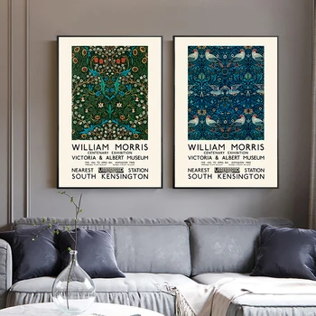 William Morris Postere si Printuri Muzeul Victoria și Albert Panza Pictura Imagine Cuadros pentru Camera de zi de Decorare Acasă