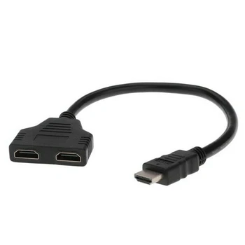 4K Cablu HDMI Splitter Adaptor Converter 2.0 1 Din 2 1 Mascul la 2 Femele UHD TV DQ-Drop