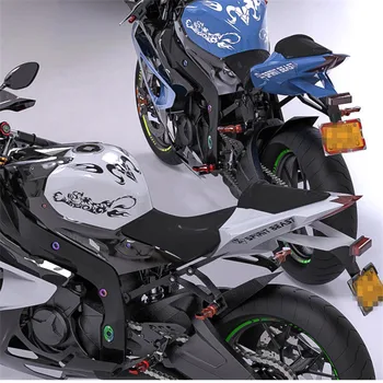 Newbee 3D Impermeabil Reflectorizant Motocicleta Autocolant Rezervor de Combustibil Acoperi Motocicleta Decal Universal pentru Yamaha, Kawasaki, Honda, KTM, BMW