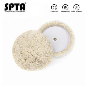 SPTA Singur Chip de Lână Polishing Pad Cârlig & Bucla de Buffing Pad pentru Lustruit Lână Naturală Pad