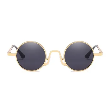 Metal Rotund Steampunk ochelari de Soare pentru Femei Ochelari de Moda de Brand, Design de Epocă Ochelari de Soare de sex Feminin de Înaltă Calitate UV400 Ochelari de Nuante