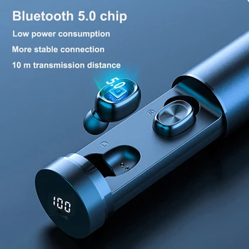 Bluetooth 5.0 TWS Wireless Căști Stereo HIFI Adevărat Pavilioane Wireless Sport Jocuri Căști Pentru Xiaomi Samsung Cu Microfon