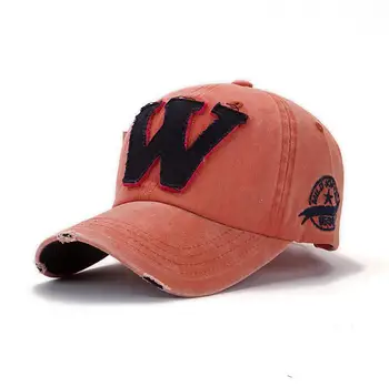 Bumbac Broderie W Scrisoare Șapcă de Baseball pentru Bărbați Snapback Cap Pălăria Femei Sportive, Sepci de Baseball Os Pălăria în aer liber gorras Personalizate Pălărie
