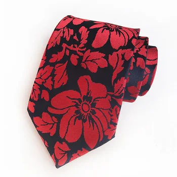 8cm Lux Legături Cadou pentru Barbati Phoenix Floare Floral Jacquard Țesute Cravată Roșu Negru Verde Albastru Gri Mov Rochie Formale Gât Cravată
