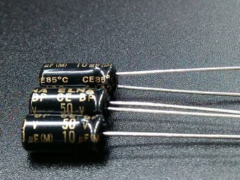 50PCS ELNA RBD 50V10UF 5X11MM negru Non-polar 50v 10uf audio condensator electrolitic CE-BP 10uF/50V BP 10uF 50V