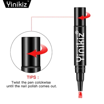Yinikiz 2 Buc 3 În 1 Gel Lac de Unghii Stilou 18 Culori Ușor De Utilizat UV Gel Lac cu Sclipici cu Un Pas Unghii cu Gel Pixuri poloneză