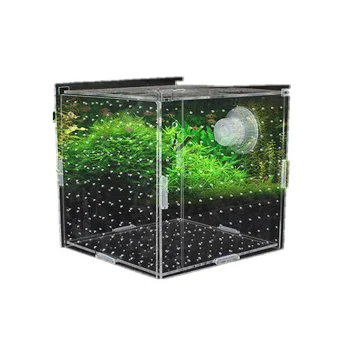 Rezervor de pește Acvariu Transparent neinsemnat Incubator de Reproducție, de Producție Cutie Cutie Single Și Duble Multi-grilă Cutia de Izolare