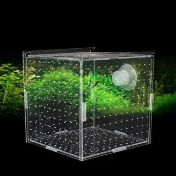 Rezervor de pește Acvariu Transparent neinsemnat Incubator de Reproducție, de Producție Cutie Cutie Single Și Duble Multi-grilă Cutia de Izolare